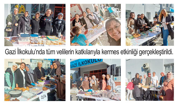 Gazi İlkokulu’nda kermes düzenlendi