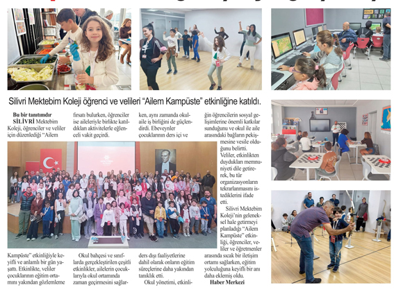 Silivri Mektebim Koleji’nde “Ailem Kampüste” Etkinliği coşkuyla gerçekleşti