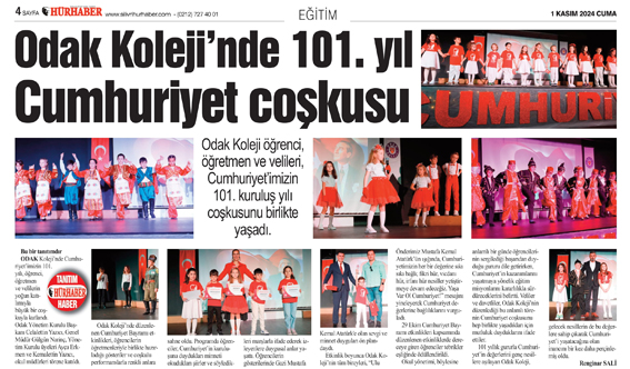 Odak Koleji’nde 101. yıl Cumhuriyet coşkusu