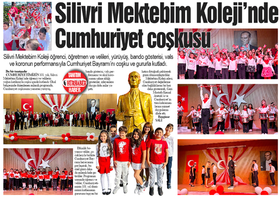 Silivri Mektebim Koleji’nde Cumhuriyet coşkusu