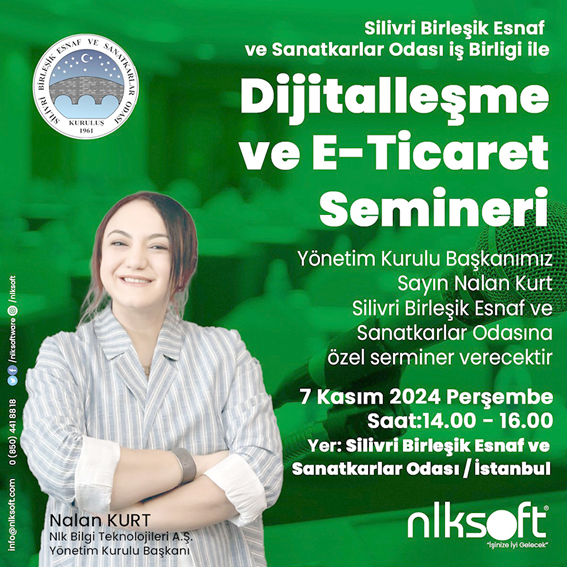 Silivri’de Esnaf ve Sanatkârlara Dijitalleşme ve E-Ticaret Semineri