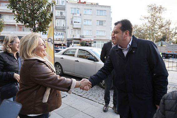 Başkan Bey, Yoğurtçu Meydanında incelemelerde bulundu