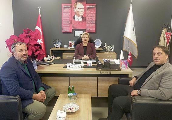 Silivri Dernek Başkanlarından Halide Avlu'ya ziyaret