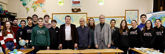 Silivri Belediye Başkanı Balcıoğlu, Prof. Dr. Fuat Sezgin Fen Lisesi’ni ziyaret etti