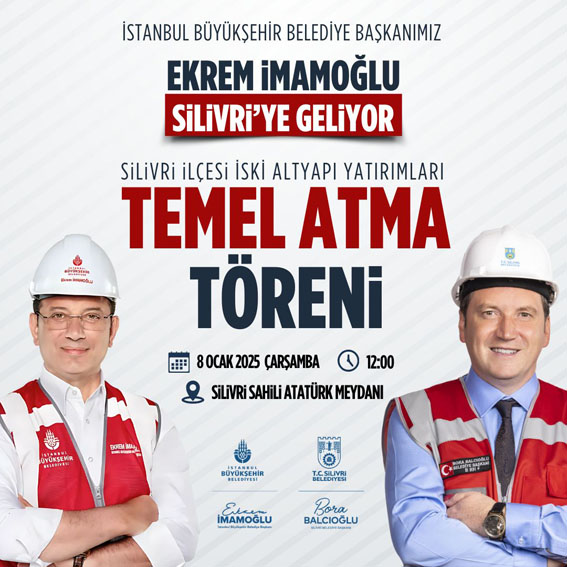 İmamoğlu, İSKİ Altyapı Yatırımları Temel Atma Töreni için Silivri’ye geliyor