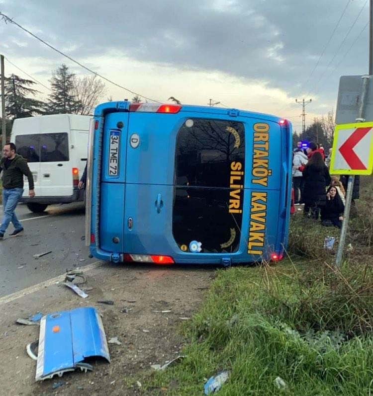 Kavaklı Yolunda Kaza: 10 Yaralı