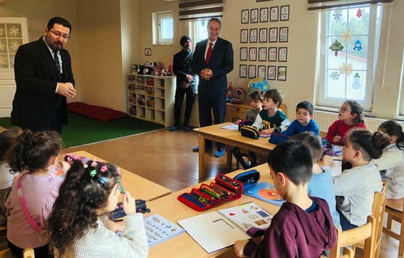 İlçe Milli Eğitim Müdürü Damat, Çizgi Kids Anaokulu’nu ziyaret etti