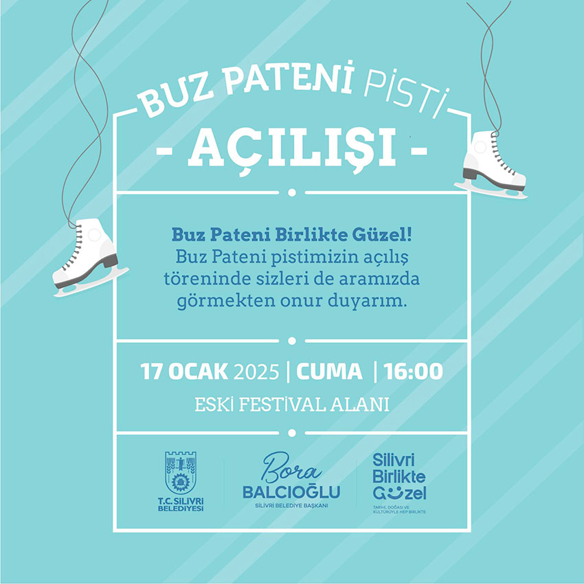 Silivri Belediyesi Buz Pateni Pisti açılıyor