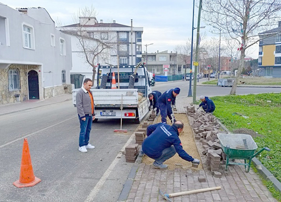 Silivri'de altyapı ve yol çalışmaları hız kesmiyor