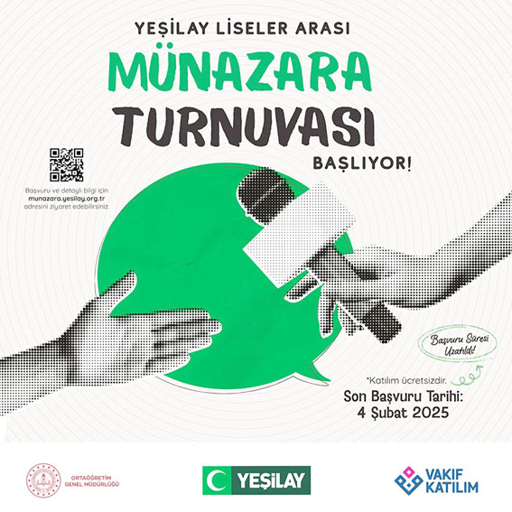 Yeşilay Liseler Arası Münazara Turnuvası başvuruları uzatıldı