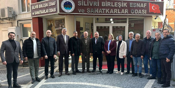 Silivri AK Parti Teşkilatından Esnaf Odasına ziyaret