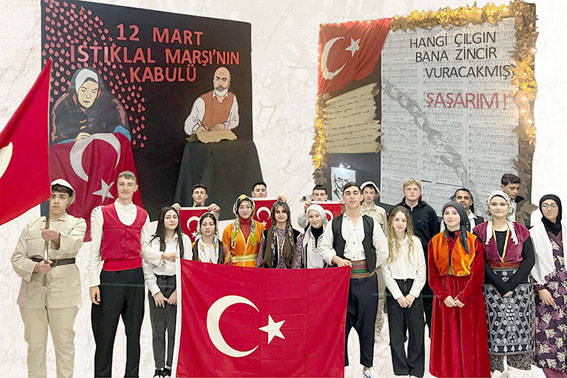 Silivri TÜRAM Lisesi’nden İstiklal Marşı’nın Kabulünün 104. yılı anısına anlamlı program