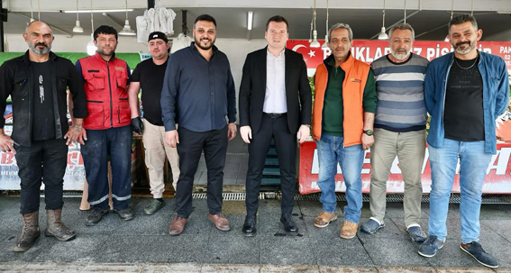 Silivri Belediye Başkanı Balcıoğlu Yeni Mahalle esnafını ziyaret etti