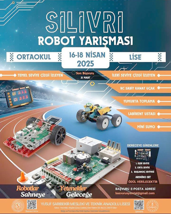 Silivri’de Robotlar yarışacak