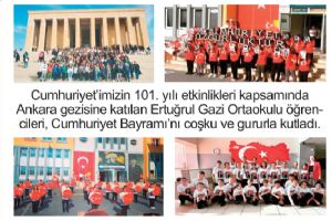 Cumhuriyet Bayramını gururla kutladılar