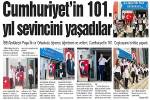 Cumhuriyet’in 101. yıl sevincini yaşadılar