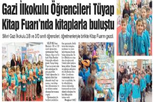 Gazi İlkokulu Öğrencileri Tüyap Kitap Fuarı’nda kitaplarla buluştu