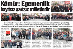 Kömür: Egemenlik kayıtsız şartsız milletindir