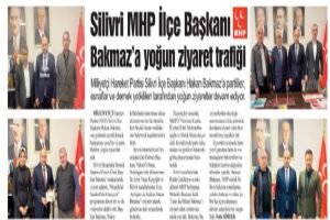 Silivri MHP İlçe Başkanı Bakmaz’a yoğun ziyaret trafiği