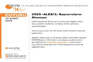 2025 ALES başvuruları başladı