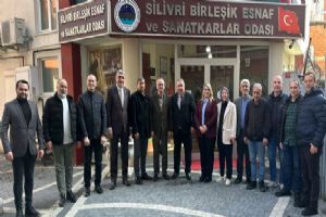 Silivri AK Parti Teşkilatından Esnaf Odasına ziyaret