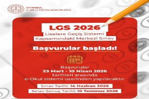 LGS 2026 Merkezi Sınavı için başvurular başladı LGS 2026 Merkezi Sınavı için başvurular başladı