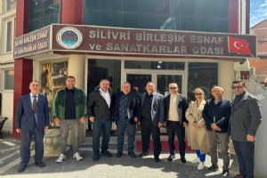 Silivri Emlakçılar Derneği’nden Esnaf Odası’na ziyaret Silivri Emlakçılar Derneği’nden Esnaf Odası’na ziyaret
