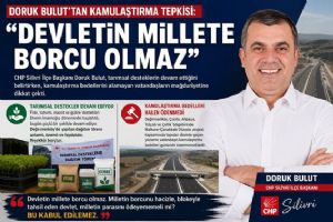 Silivri CHP İlçe Başkanı Doruk Bulut’tan kamulaştırma tepkisi: Devletin millete borcu olmaz Silivri CHP İlçe Başkanı Doruk Bulut’tan kamulaştırma tepkisi: Devletin millete borcu olmaz
