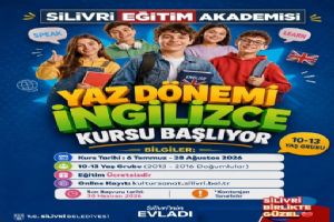 Silivri Belediyesi Eğitim Akademisi’nden Ücretsiz Yaz Dönemi İngilizce Kursu Silivri Belediyesi Eğitim Akademisi’nden Ücretsiz Yaz Dönemi İngilizce Kursu