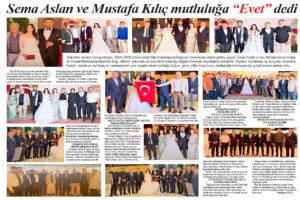 Sema Aslan ve Mustafa Kılıç mutluluğa “Evet” dedi