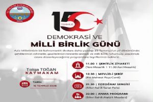 Silivri’de15 Temmuz Anma Programı düzenlenecek Silivri’de15 Temmuz Anma Programı düzenlenecek