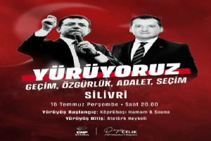 CHP İstanbul'dan Silivri'de 'Millet İradesine Sahip Çık' Yürüyüşü CHP İstanbul'dan Silivri'de 'Millet İradesine Sahip Çık' Yürüyüşü