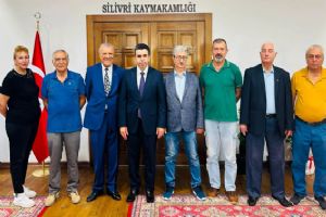 Silivri Kaymakamı Murat Eren'e hayırlı olsun ziyaretleri sürüyor Silivri Kaymakamı Murat Eren'e hayırlı olsun ziyaretleri sürüyor