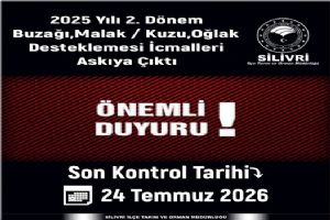 Silivri'de Hayvancılık Desteklemeleri İcmalleri askıya çıktı Silivri'de Hayvancılık Desteklemeleri İcmalleri askıya çıktı