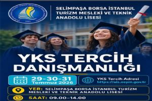 Selimpaşa Borsa İstanbul MTAL'den YKS Tercih Danışmanlığı Hizmeti Selimpaşa Borsa İstanbul MTAL'den YKS Tercih Danışmanlığı Hizmeti