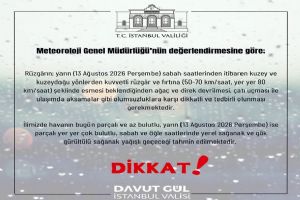 İstanbul’a fırtına uyarısı: Rüzgâr 80 km’ye kadar çıkacak İstanbul’a fırtına uyarısı: Rüzgâr 80 km’ye kadar çıkacak