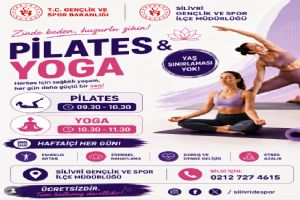 Silivri’de ücretsiz Pilates ve Yoga etkinlikleri Silivri’de ücretsiz Pilates ve Yoga etkinlikleri