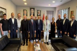 Silivri Emniyet Müdürü Büzkaya, MHP yönetimiyle bir araya geldi Silivri Emniyet Müdürü Büzkaya, MHP yönetimiyle bir araya geldi