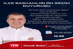 Silivri Yeni Parti İlçe Başkanını ön seçimle belirleyecek Silivri Yeni Parti İlçe Başkanını ön seçimle belirleyecek