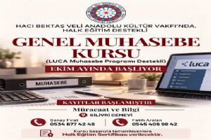 Silivri Hacı Bektaş Veli Anadolu Kültür Vakfı Başkanı Kırkıcı: Genel Muhasebe Kursumuz başlıyor Silivri Hacı Bektaş Veli Anadolu Kültür Vakfı Başkanı Kırkıcı: Genel Muhasebe Kursumuz başlıyor