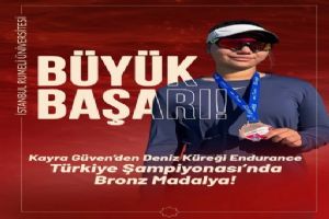 Rumeli Üniversitesi Öğrencisi Kayra Güven’den Türkiye Üçüncülüğü Rumeli Üniversitesi Öğrencisi Kayra Güven’den Türkiye Üçüncülüğü