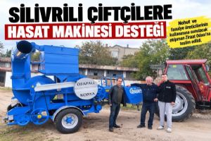 Silivrili Çiftçilere Hasat Makinesi Desteği Silivrili Çiftçilere Hasat Makinesi Desteği