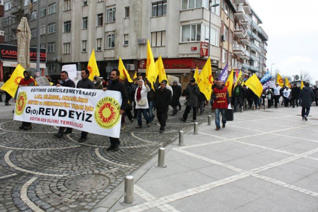 Eğitimdeki gericileşmeye karşı boykot eylemi