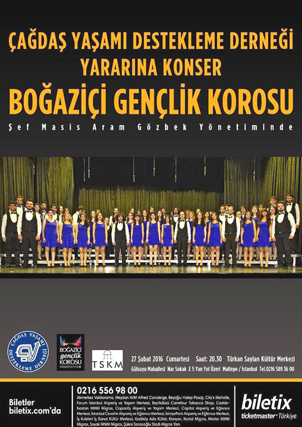 ÇYDD yararına konser var