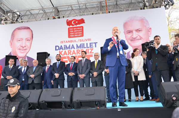 Soylu: Silivri’den güçlü bir EVET istiyorum