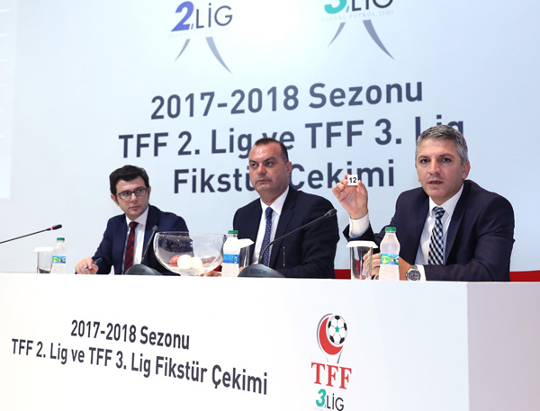 TFF 2. ve 3. Lig fikstürü çekildi