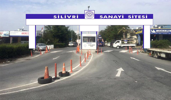 Silivri Sanayi sitesi girişine özel tasarım