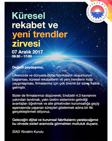 Küresel Rekabet ve Yeni Trendler Zirvesine davetlisiniz