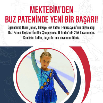 Mektebim’den Buz Pateni’nde yeni başarı