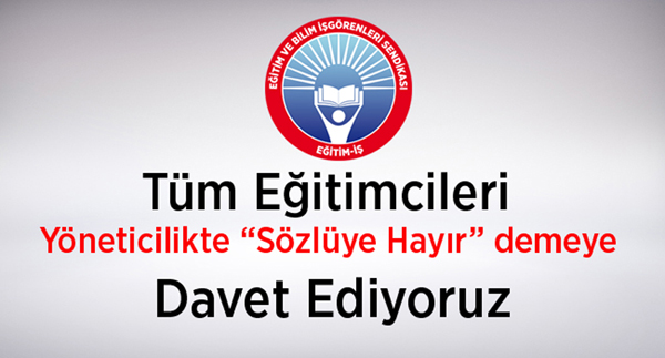 Eğitim İş: Sözlü Sınav kabul edilemez